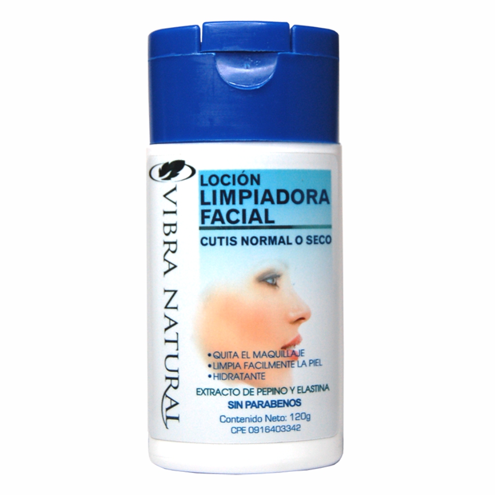 Loción limpiadora facial para cutis normal o seco - Vibra Natural - Venezuela