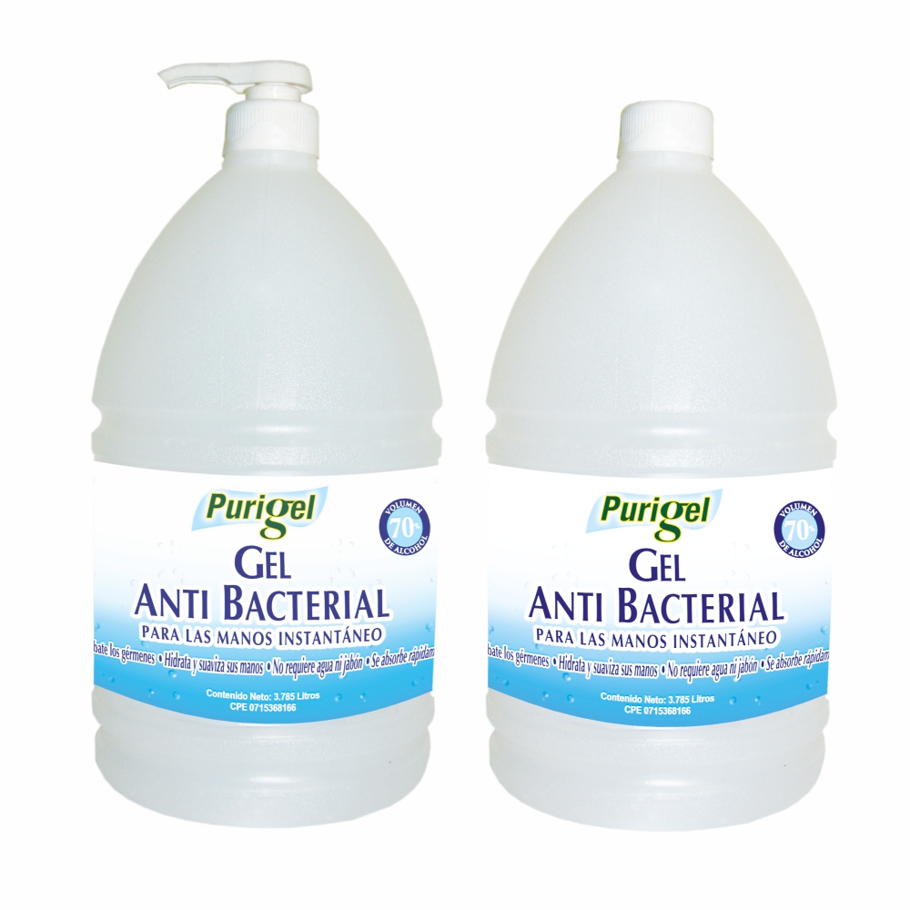 Gel Antibacterial 1 Galón - Purigel - Vibra Natural - Venezuela